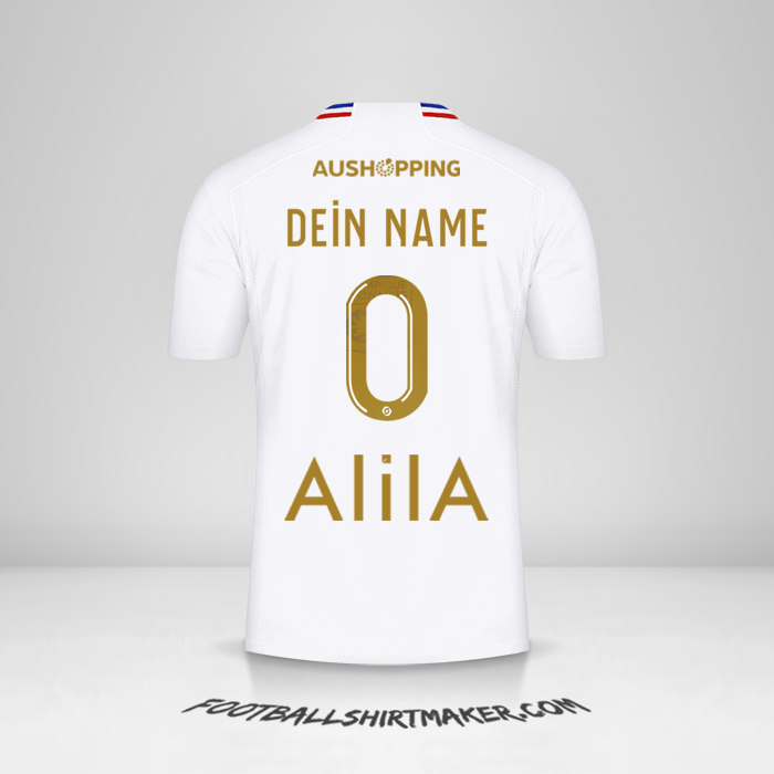 Trikot Olympique Lyon 2023/2024 -  dein name - 0