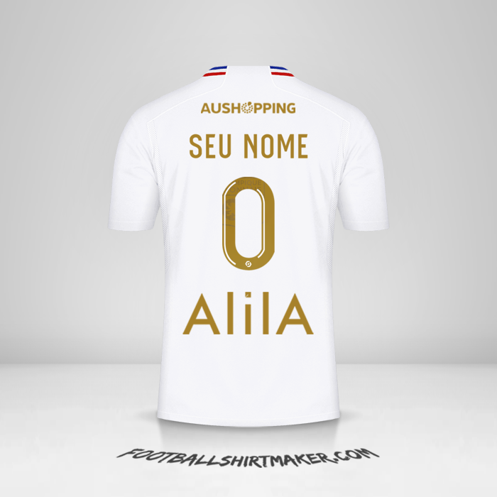 Camisa Olympique Lyon 2023/2024 -  seu nome - 0