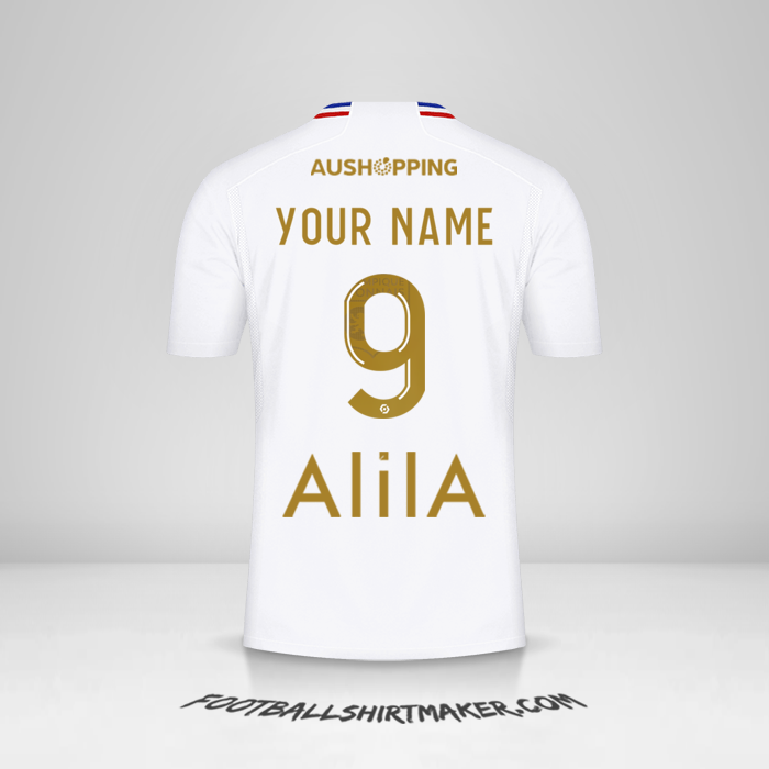 Olympique Lyon 2023/2024 jersey number 9 your name