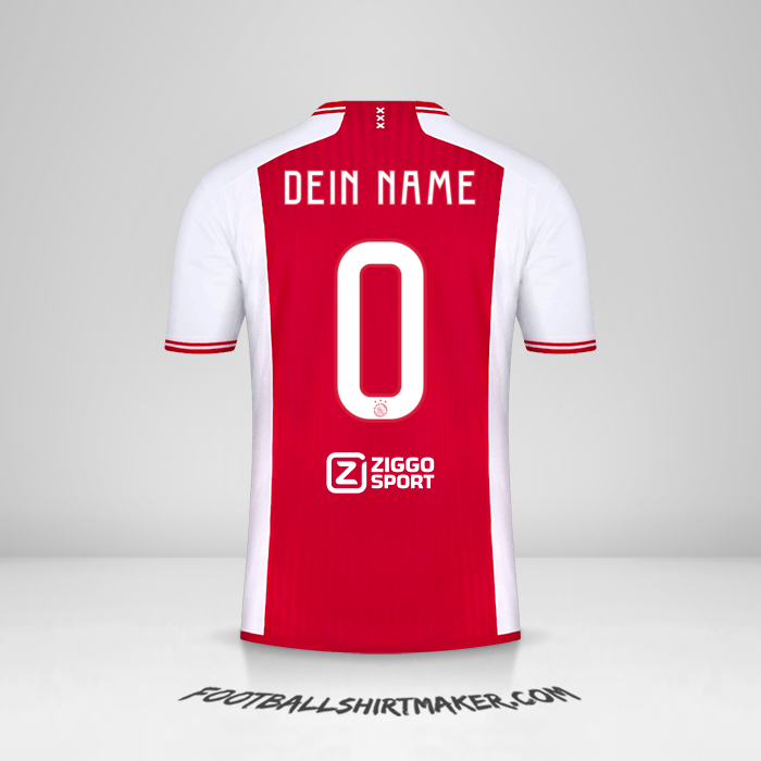 Trikot AFC Ajax 2023/2024 -  dein name - 0