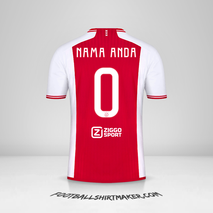 Jersey AFC Ajax 2023/2024 -  nama anda - 0