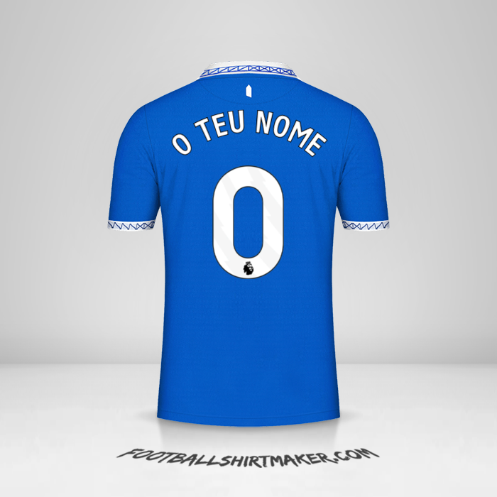 Camisola Everton FC 2023/2024 -  o teu nome - 0