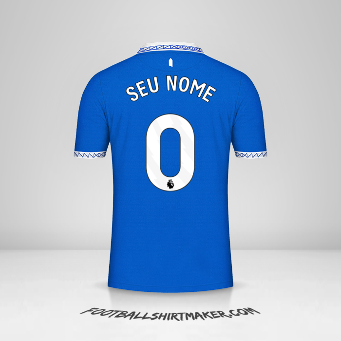 Camisa Everton FC 2023/2024 -  seu nome - 0