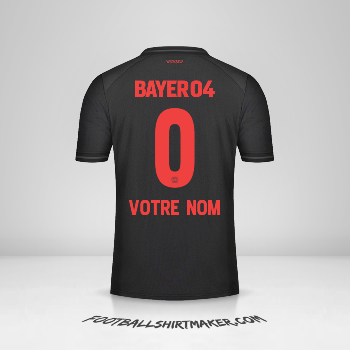 Maillot Bayer 04 Leverkusen 2023/2024 -  votre nom - 0