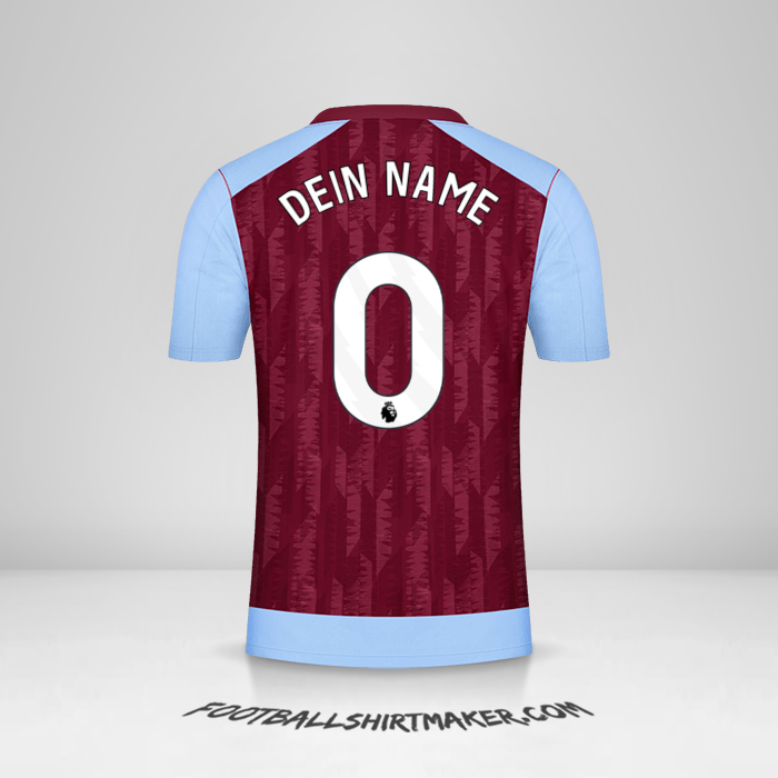 Trikot Aston Villa FC 2023/2024 -  dein name - 0