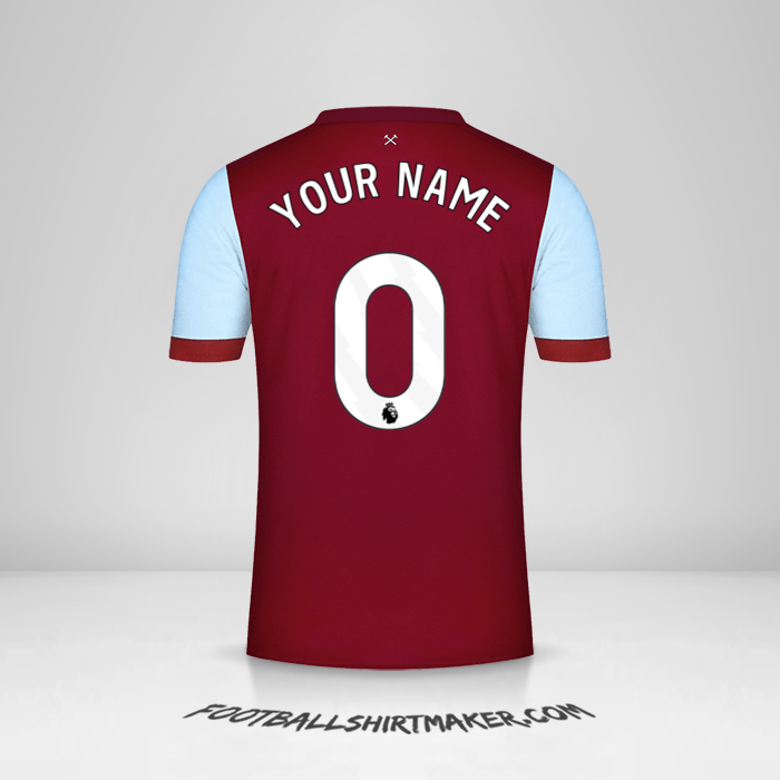 Jersey West Ham United FC 2023/2024 -  your name - 0