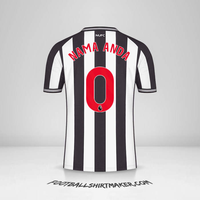 Jersey Newcastle United FC 2023/2024 -  nama anda - 0