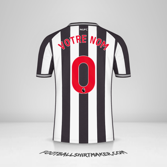 Maillot Newcastle United FC 2023/2024 -  votre nom - 0