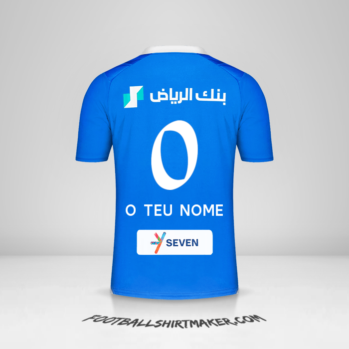 Camisola Al Hilal 2023/2024 -  o teu nome - 0