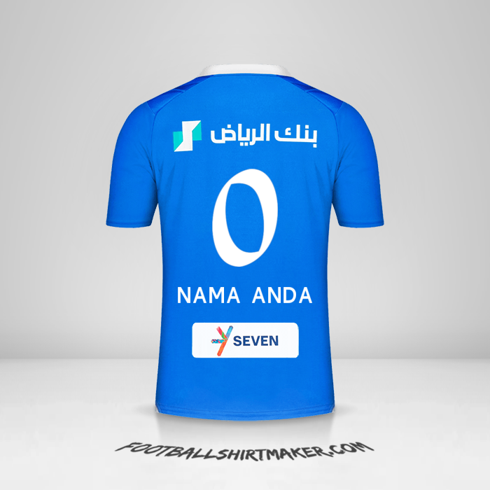 Jersey Al Hilal 2023/2024 -  nama anda - 0