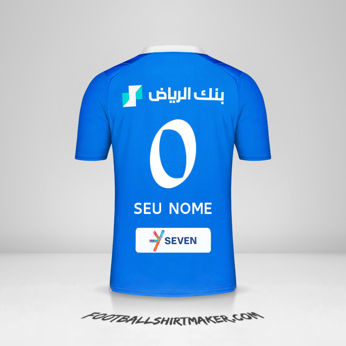 Camisa Al Hilal 2023/2024 -  seu nome - 0