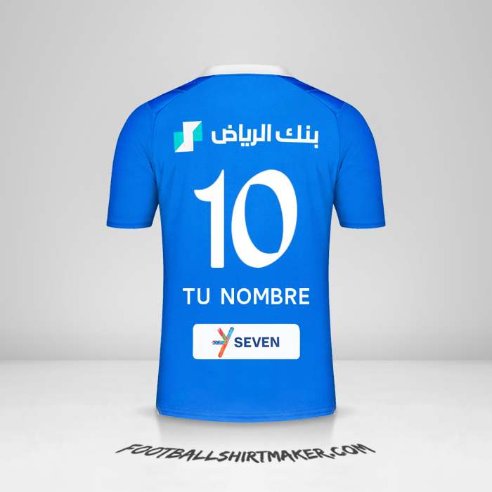 Camiseta Al Hilal 2023/2024 número 10 tu nombre