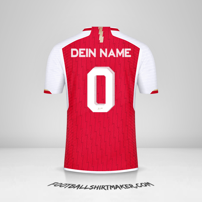 Trikot Arsenal 2023/2024 Cup -  dein name - 0