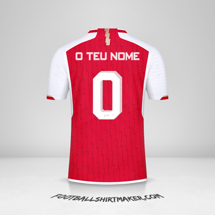 Camisola Arsenal 2023/2024 Cup -  o teu nome - 0