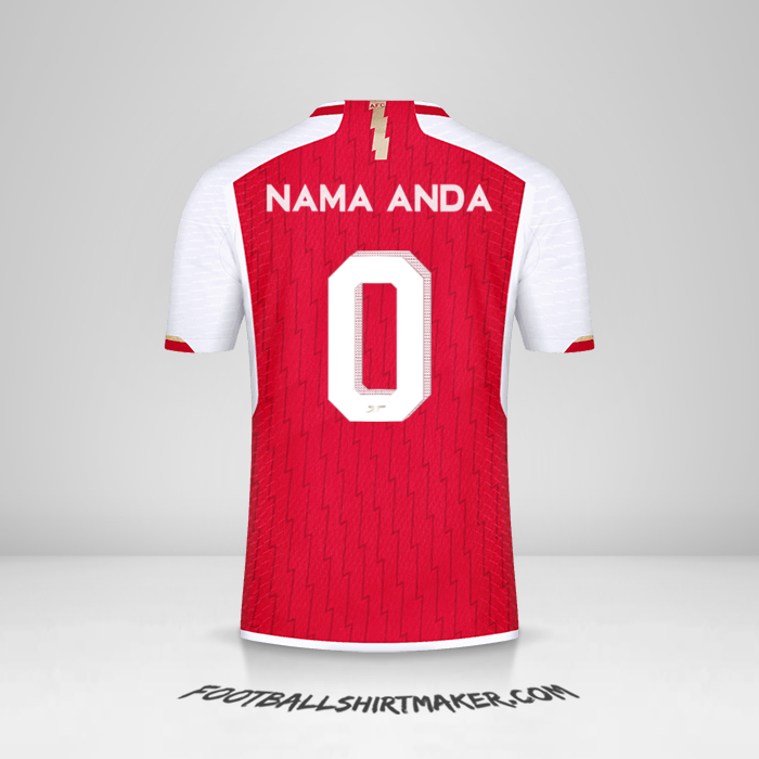 Jersey Arsenal 2023/2024 Cup -  nama anda - 0