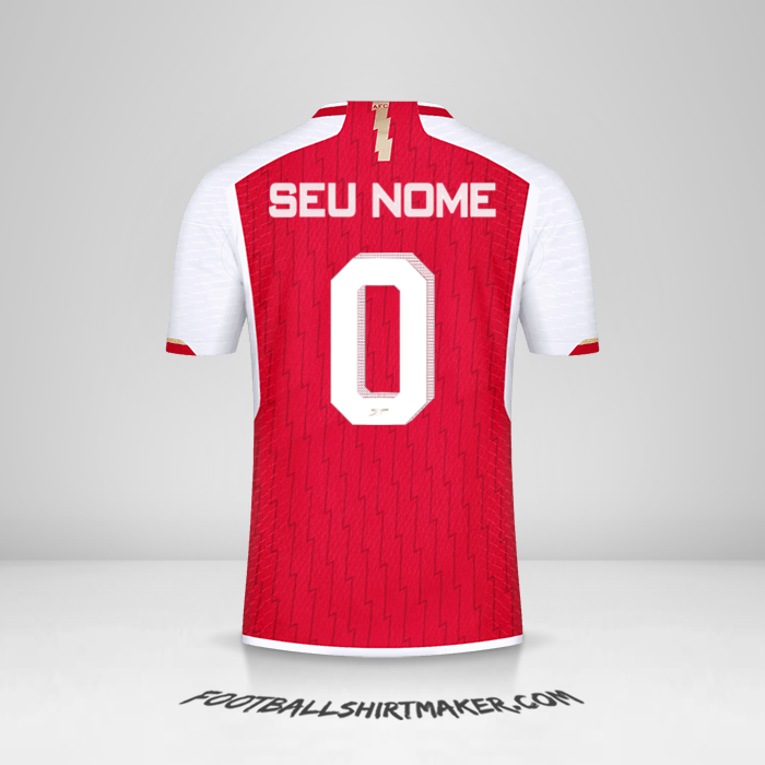 Camisa Arsenal 2023/2024 Cup -  seu nome - 0