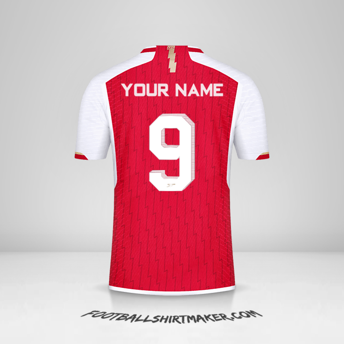 Arsenal 2023/2024 Cup shirt number 9 your name