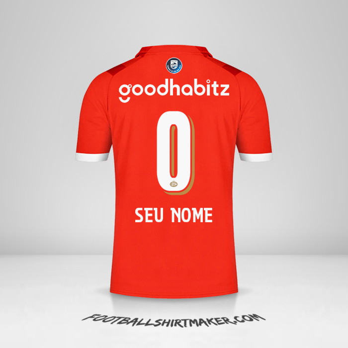 Camisa PSV 2023/2024 -  seu nome - 0