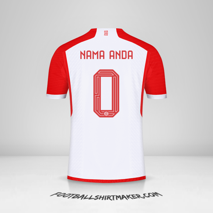 Jersey FC Bayern Munchen 2023/2024 Cup -  nama anda - 0