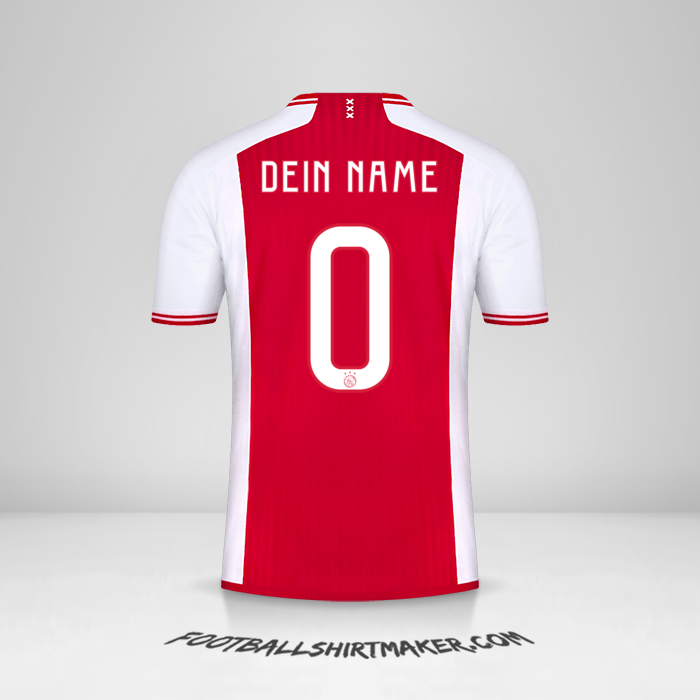 Trikot AFC Ajax 2023/2024 Cup -  dein name - 0