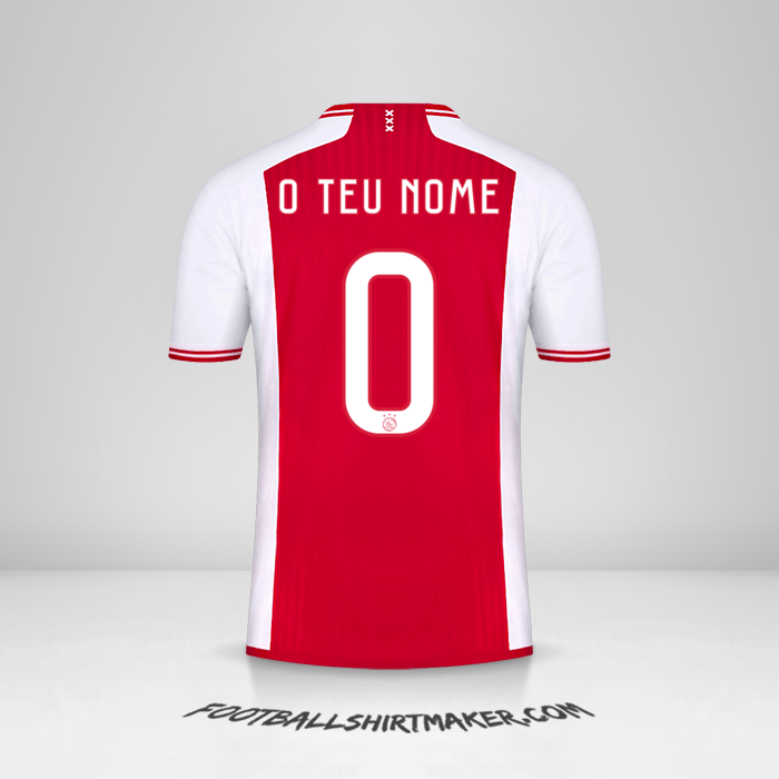 Camisola AFC Ajax 2023/2024 Cup -  o teu nome - 0