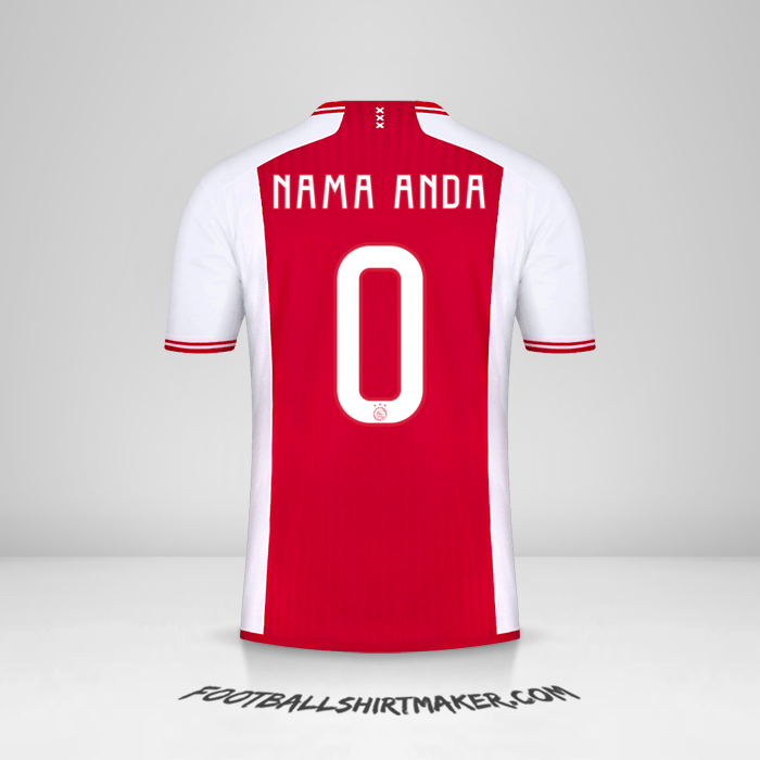 Jersey AFC Ajax 2023/2024 Cup -  nama anda - 0