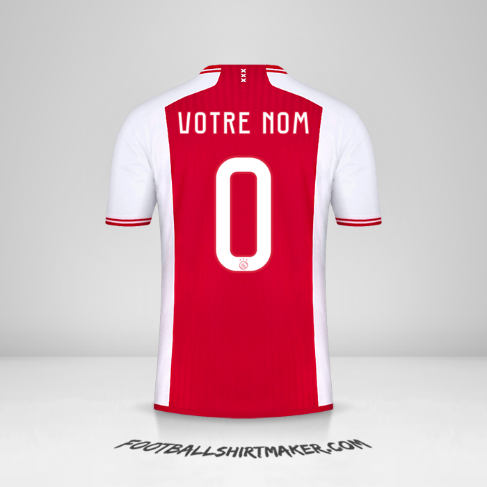 Maillot AFC Ajax 2023/2024 Cup -  votre nom - 0