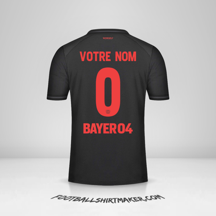 Maillot Bayer 04 Leverkusen 2023/2024 Cup -  votre nom - 0