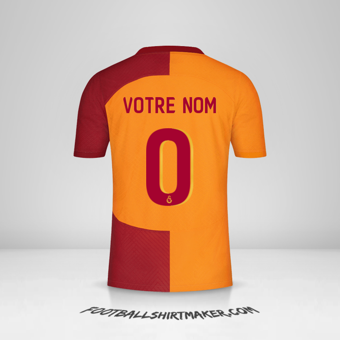 Maillot Galatasaray SK 2023/2024 Cup -  votre nom - 0