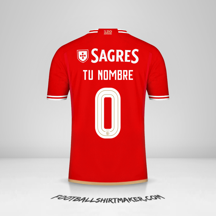 Camiseta SL Benfica 2023/2024 Cup -  tu nombre - 0