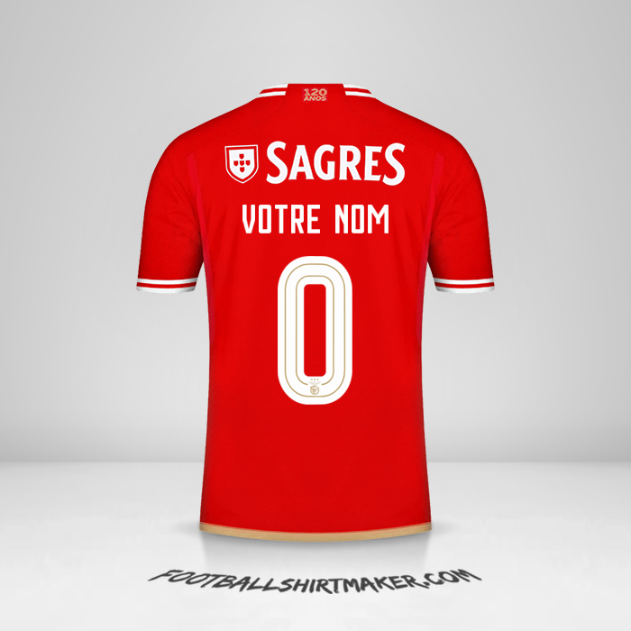 Maillot SL Benfica 2023/2024 Cup -  votre nom - 0