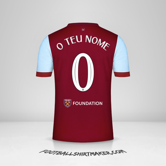 Camisola West Ham United FC 2023/2024 Cup -  o teu nome - 0