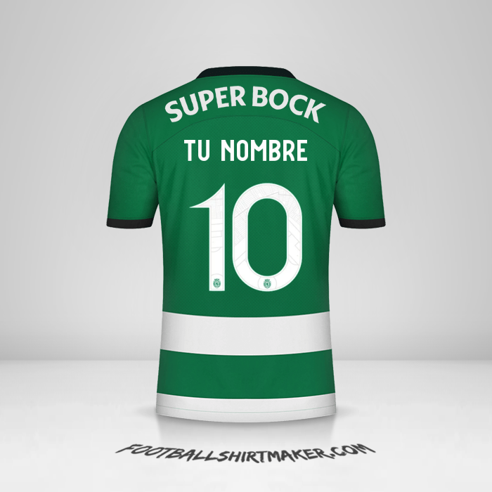 Camiseta Sporting Clube 2023/2024 Cup número 10 tu nombre