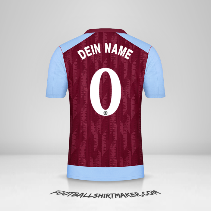 Trikot Aston Villa FC 2023/2024 Cup -  dein name - 0