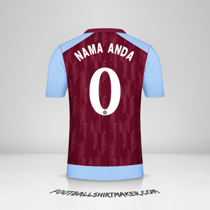 Jersey Aston Villa FC 2023/2024 Cup -  nama anda - 0