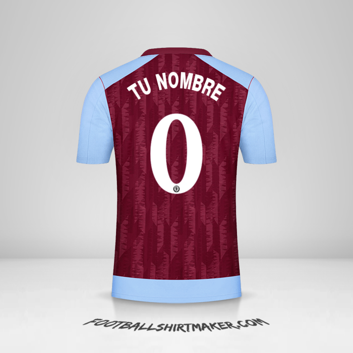 Camiseta Aston Villa FC 2023/2024 Cup número 0 tu nombre