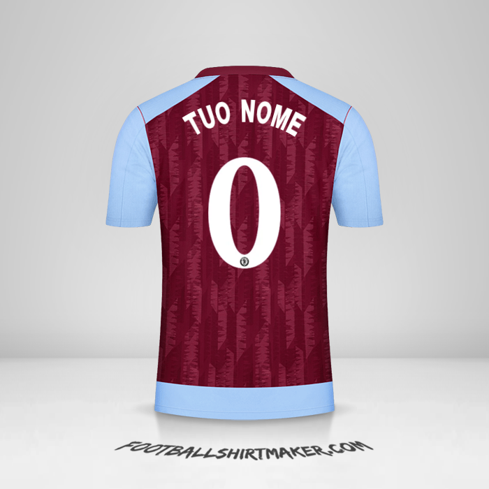 Maglia Aston Villa FC 2023/2024 Cup -  tuo nome - 0