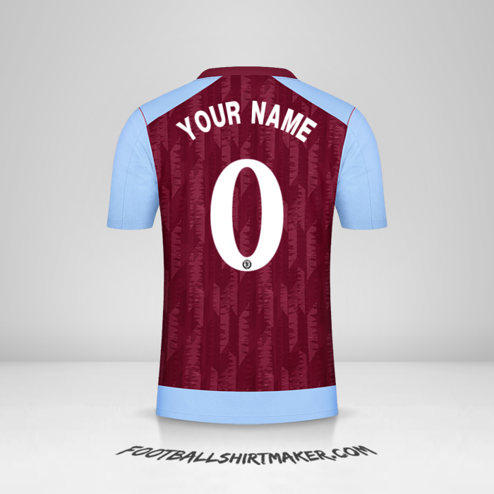 Aston Villa FC 2023/2024 Cup shirt number 0 your name