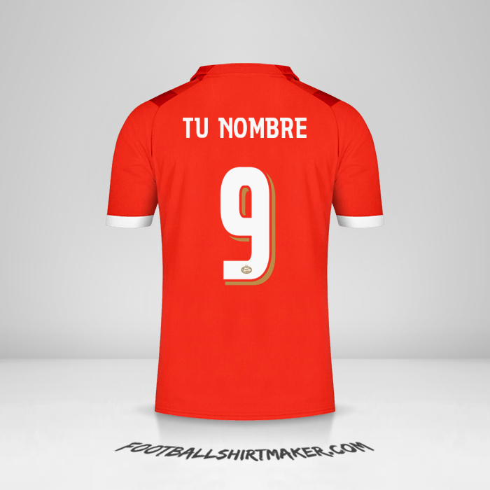 Jersey PSV 2023/2024 Cup número 9 tu nombre