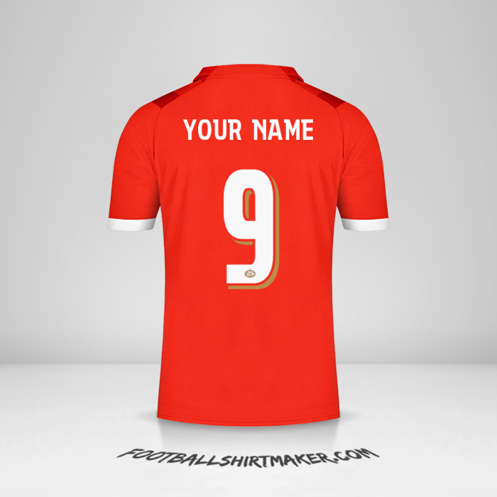 PSV 2023/2024 Cup shirt number 9 your name