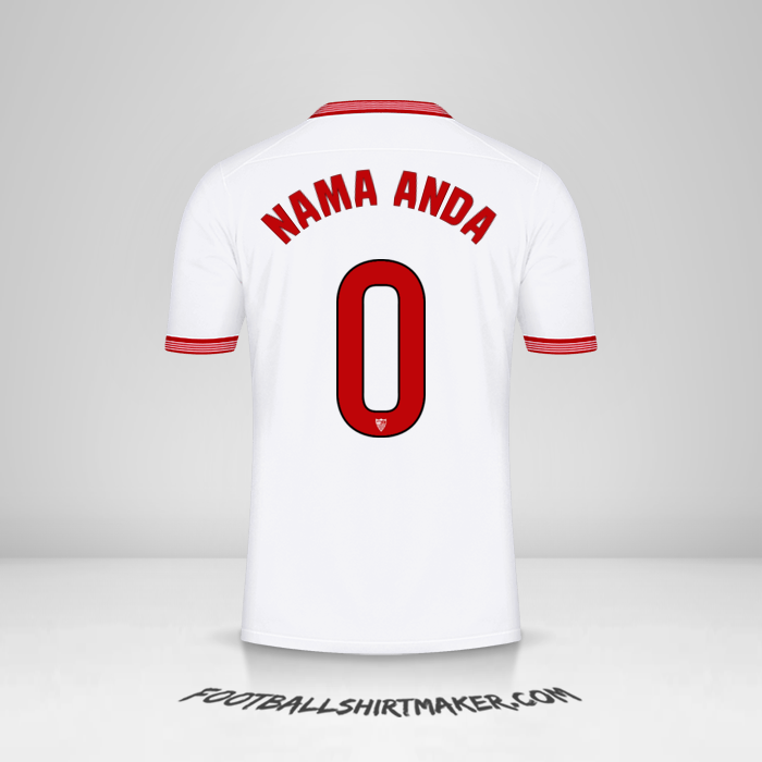 Jersey Sevilla FC 2023/2024 -  nama anda - 0