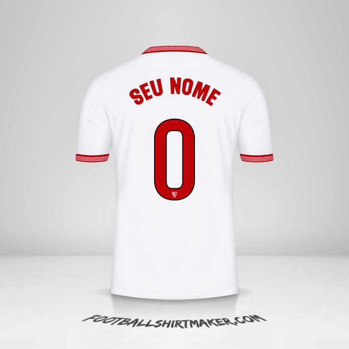 Camisa Sevilla FC 2023/2024 -  seu nome - 0