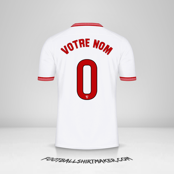 Maillot Sevilla FC 2023/2024 -  votre nom - 0