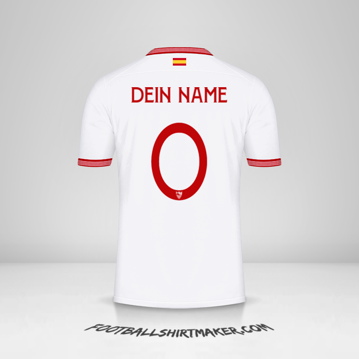 Trikot Sevilla FC 2023/2024 Cup -  dein name - 0