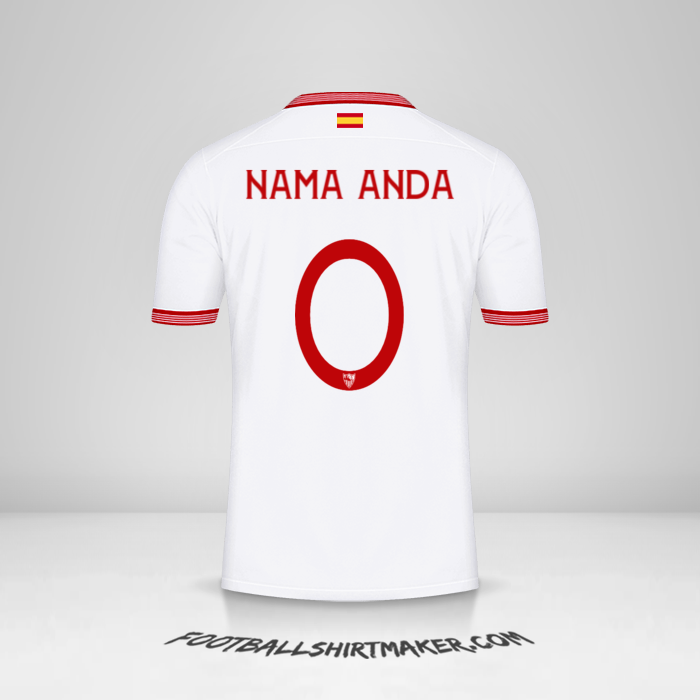 Jersey Sevilla FC 2023/2024 Cup -  nama anda - 0