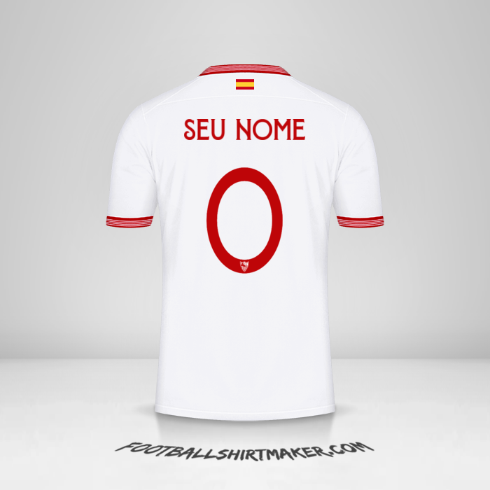 Camisa Sevilla FC 2023/2024 Cup -  seu nome - 0