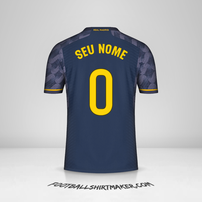 Camisa Real Madrid CF 2023/2024 II -  seu nome - 0