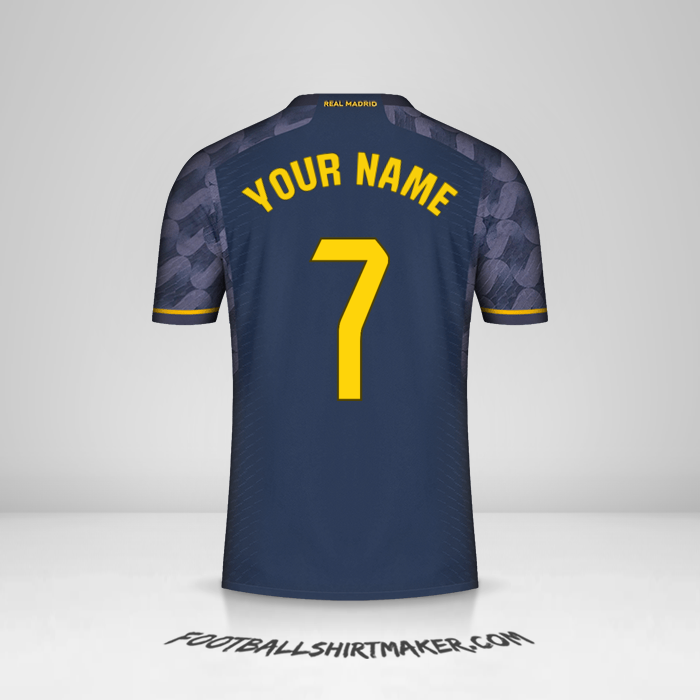 Real Madrid CF 2023/2024 II jersey number 7 your name