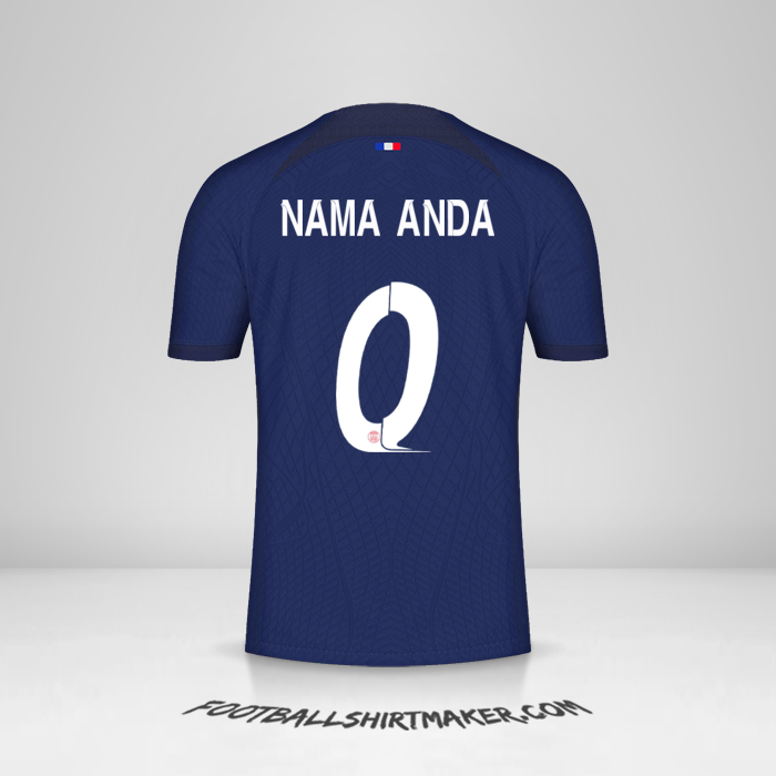 Jersey Paris Saint Germain 2023/2024 Cup -  nama anda - 0