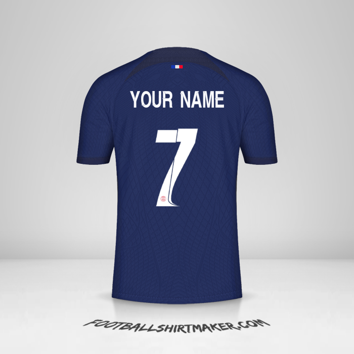 Paris Saint Germain 2023/2024 Cup jersey number 7 your name